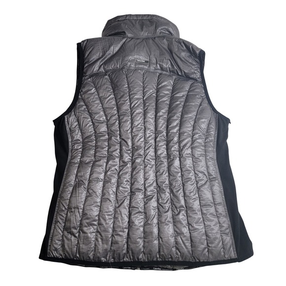Calvin Klein Performance Womens Down Puffer Vest Zipper Pockets Gray size 1X - Picture 2 of 14